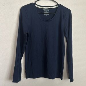 (2/$15) Lucky Brand ladies long sleeve lounge crew top
